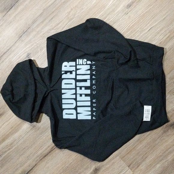 Dunder Mifflin Paper Company - Hooded Sweatshirt - Black - Picture 1 of 3
